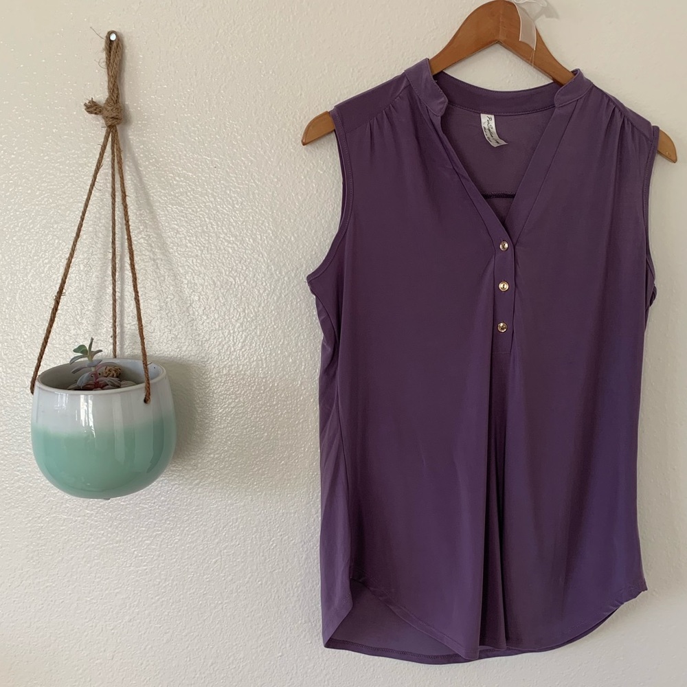 ✨CLEARANCE Purple Casual Tank